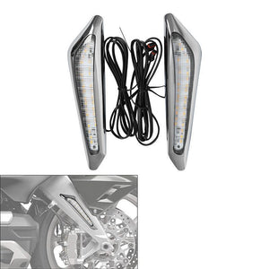 TCMT Front Brake Fork Mounted LED Lights Fit For Honda Goldwing GL1800 '18-'23 - TCMT
