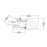 TCMT Front Clear Windscreen Windshield Fit For Harley Softail '00-'17 - TCMT