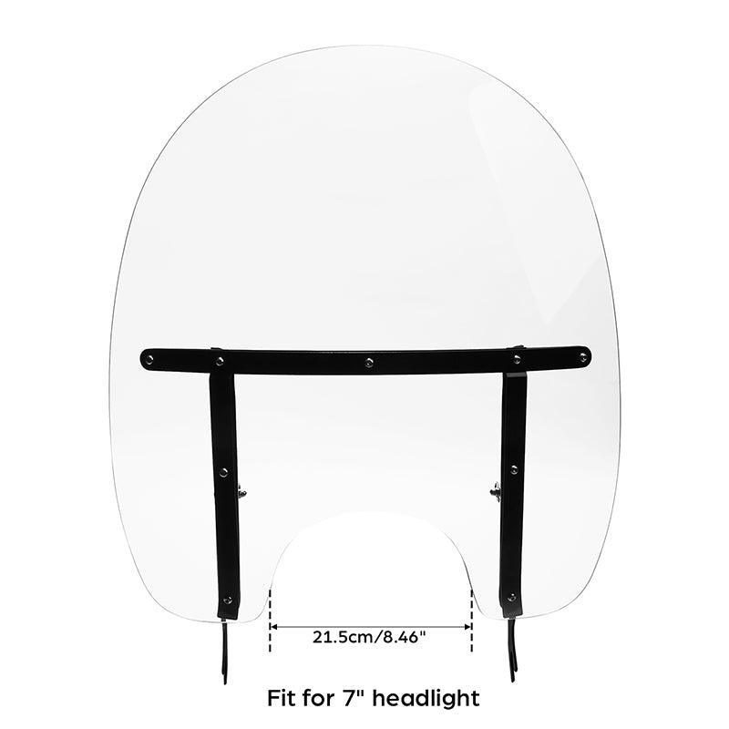 TCMT Front Clear Windscreen Windshield Fit For Harley Softail '00-'17 - TCMT