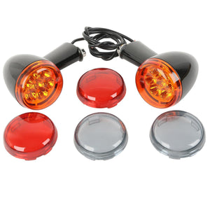 TCMT Front LED Turn Signals Light Bracket Fit For Harley Sportster XL883 XL1200 '92-'23 - TCMT