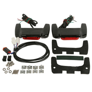 TCMT Hard Saddlebag Lid LED Spoiler Fit For Harley Touring '93-'13 - TCMT