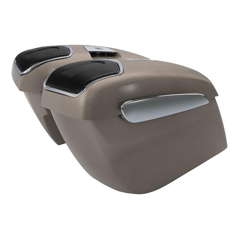 TCMT Hard Saddlebags 6.5" Audio Lid Fit For Indian - TCMT