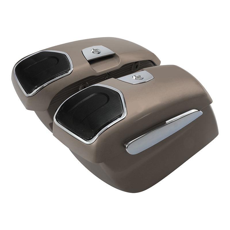 TCMT Hard Saddlebags 6.5" Audio Lid Fit For Indian - TCMT