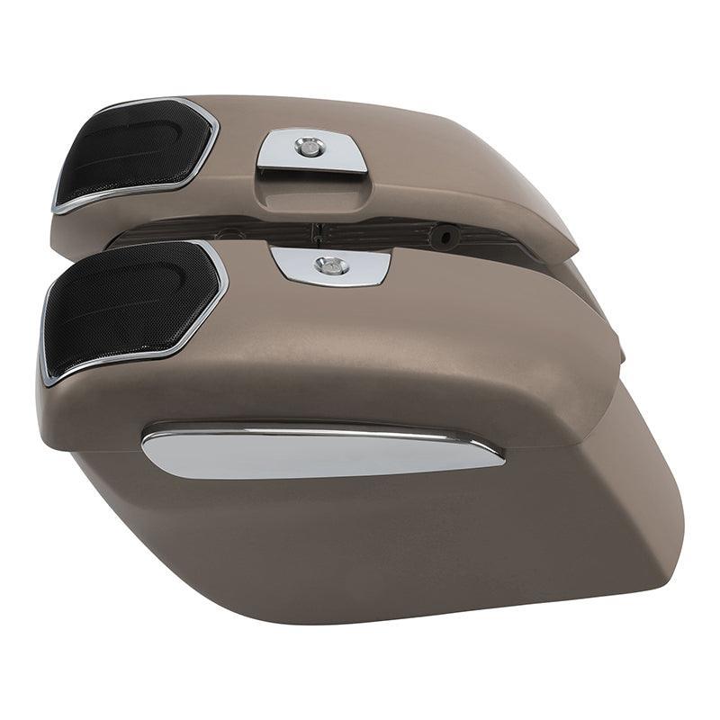 TCMT Hard Saddlebags 6.5" Audio Lid Fit For Indian - TCMT