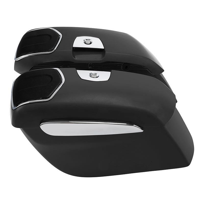 TCMT Hard Saddlebags 6.5" Audio Lid Fit For Indian - TCMT