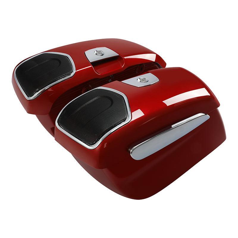 TCMT Hard Saddlebags 6.5" Audio Lid Fit For Indian - TCMT