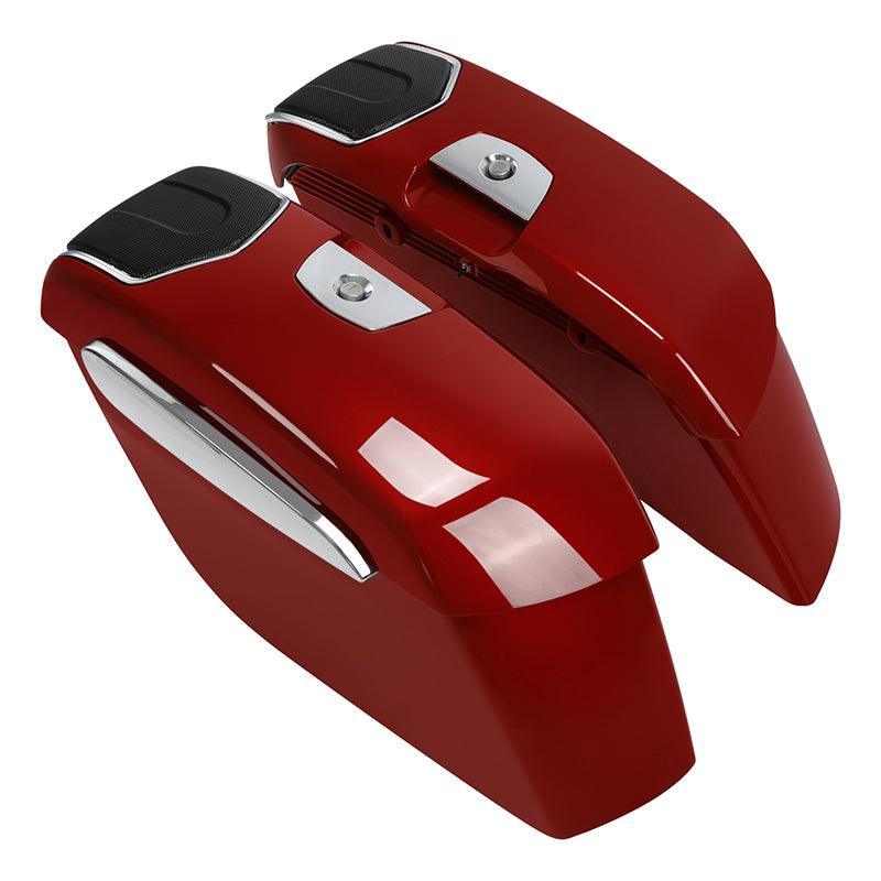 TCMT Hard Saddlebags 6.5" Audio Lid Fit For Indian - TCMT