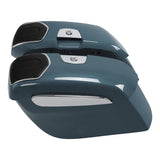 TCMT Hard Saddlebags 6.5" Audio Lid Fit For Indian - TCMT