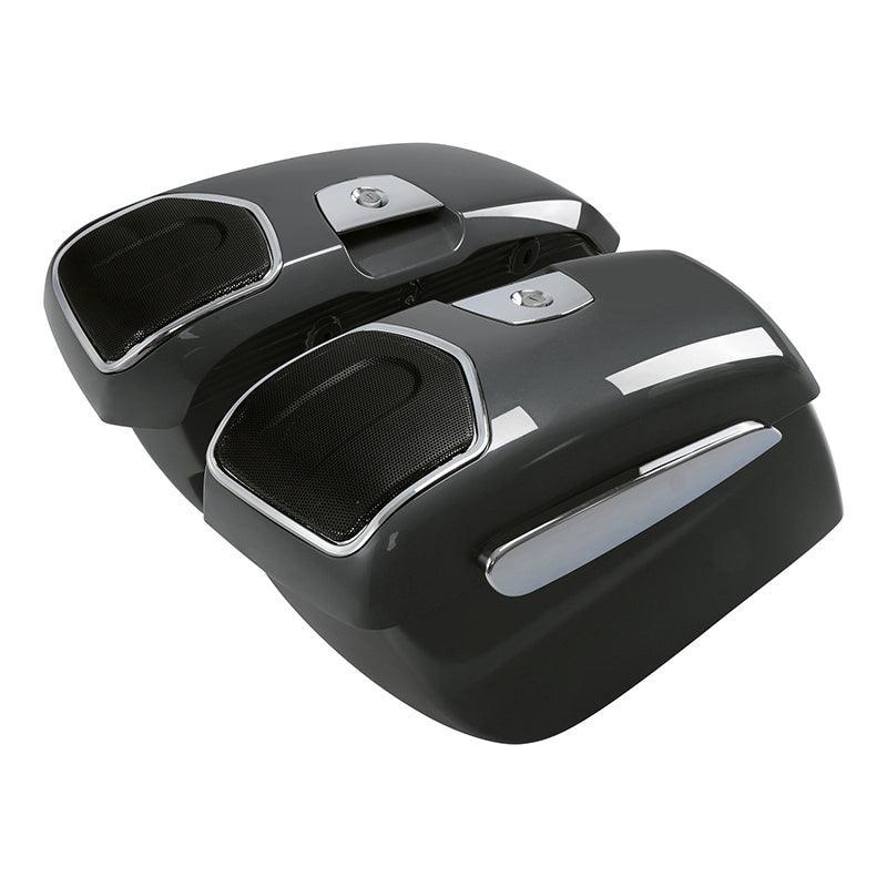 TCMT Hard Saddlebags 6.5" Audio Lid Fit For Indian - TCMT