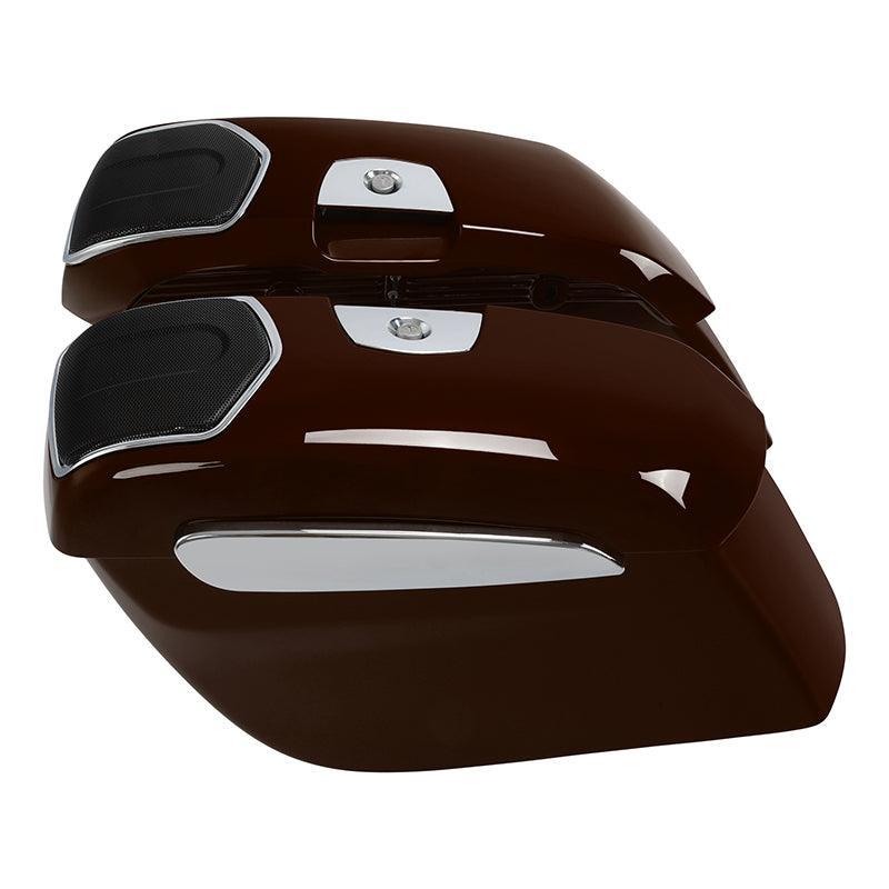 TCMT Hard Saddlebags 6.5" Audio Lid Fit For Indian - TCMT
