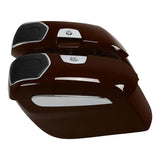 TCMT Hard Saddlebags 6.5" Audio Lid Fit For Indian - TCMT