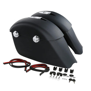 TCMT Hard Saddlebags w/ Electronic Latch Fit For Indian - TCMTMOTOR