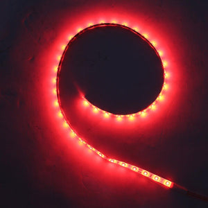 TCMT Motorcycle Re 3528 SMD LED Flexible Strip Bar Light Lamp DC 12V 64cm Waterproof