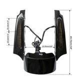 TCMT Rear Fender Extension Fascia LED Light Fit For Harley Touring '09-'13 - TCMT