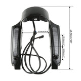 TCMT Rear Fender Extension Fascia LED Light Fit For Harley Touring '09-'13 - TCMT