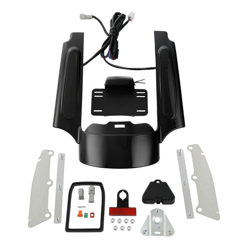TCMT Rear Fender Extension Fascia LED Light Fit For Harley Touring '09-'13 - TCMT