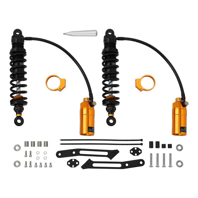 TCMT Remote Reservoir Rear Suspensions Shock Without Trunk Fit For Harley Touring '14-'24 - TCMT