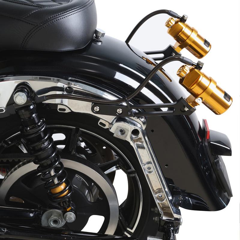 TCMT Remote Reservoir Rear Suspensions Shock Without Trunk Fit For Harley Touring '14-'24 - TCMT