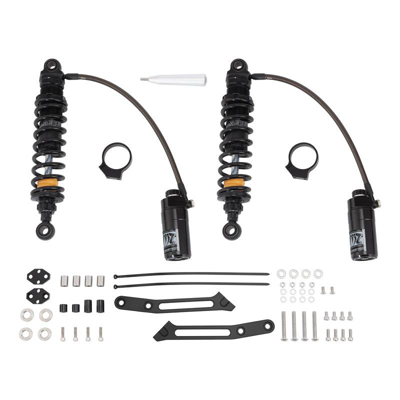 TCMT Remote Reservoir Rear Suspensions Shock Without Trunk Fit For Harley Touring '14-'24 - TCMT