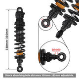 TCMT Remote Reservoir Rear Suspensions Shock Without Trunk Fit For Harley Touring '14-'24 - TCMT