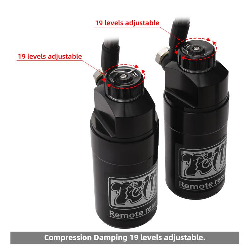 TCMT Remote Reservoir Rear Suspensions Shock Without Trunk Fit For Harley Touring '14-'24 - TCMT