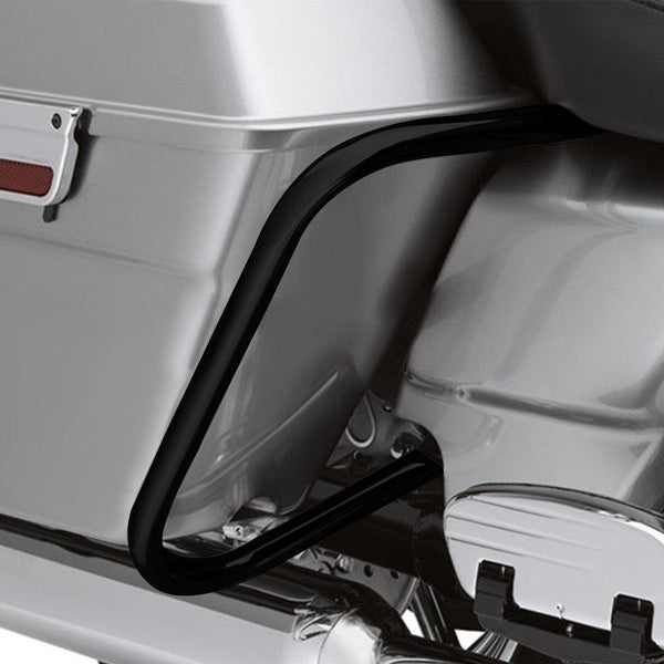 Street Glide Road King Accessories Hard Saddlebag Guard Rail Mount Bracket For Harley Touring Models 1997-2008 - Chrome & Black Saddle Bag Support Bracket - Foto 6