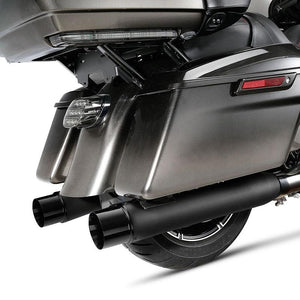 TCMT Slip-On Dual Mufflers Exhaust Pipes Fit For Harley Touring '17-'24 - TCMT