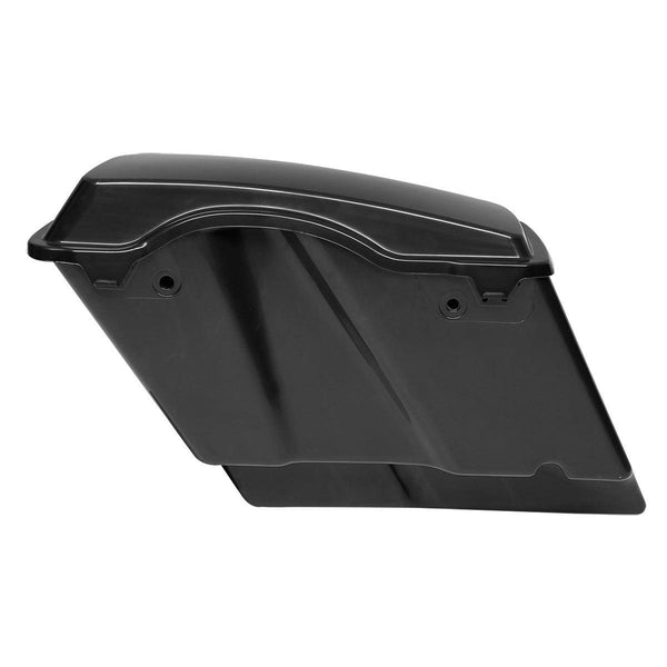 Harley Davidson 5″ Extended Stretched Saddlebags With Cut Outs LED Fender Dual 6 5 Speaker Lids