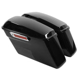 TCMT Vivid Black Hard Saddlebags Fit For Harley Touring '14-'24