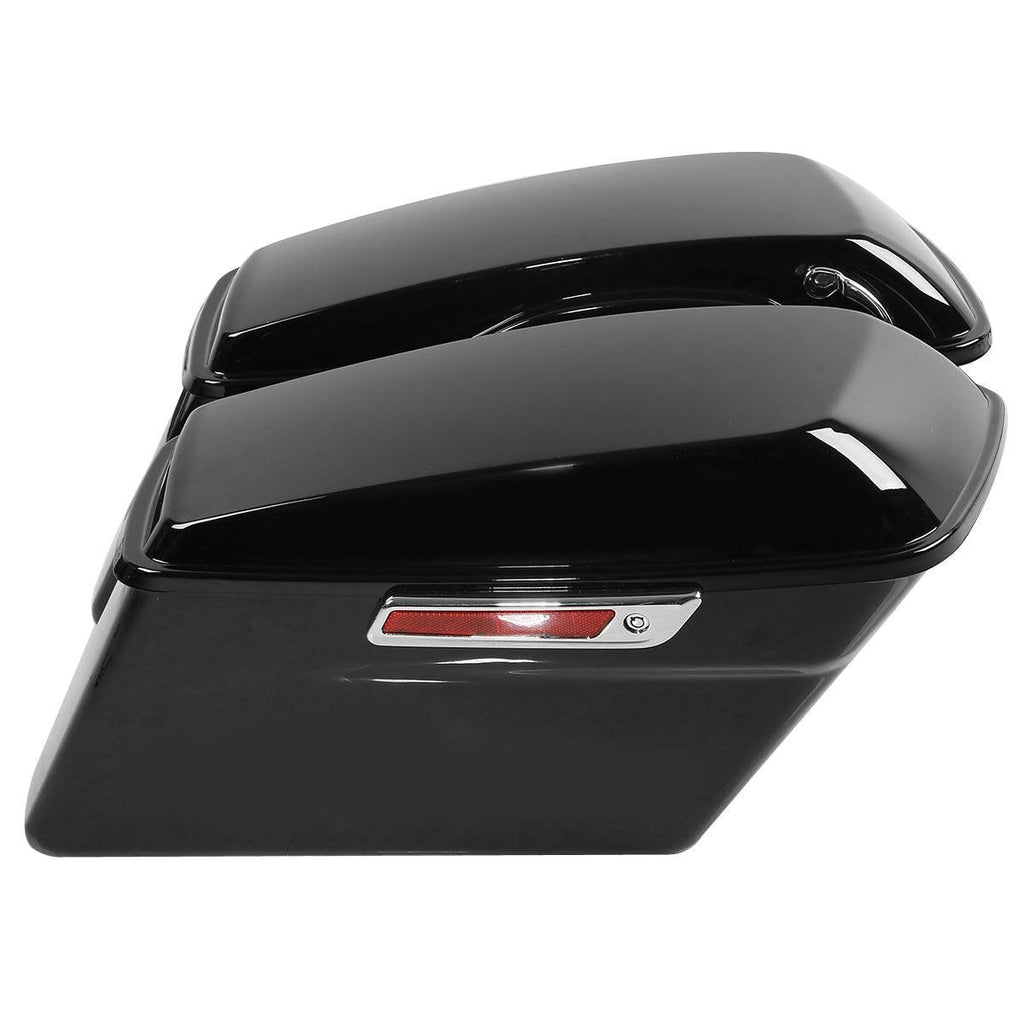 TCMT Vivid Black Hard Saddlebags Fit For Harley Touring '14-'24