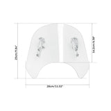 TCMT Windshield Fit For Triumph Scrambler 900 '19-'22 Speed Twin '19-'23 - TCMT