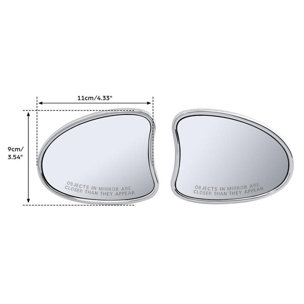 TCMT Zinc Alloy Tapered Fairing Mount Mirrors Fit For Harley