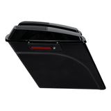 TCMT Vivid Black 5" Stretched Hard Saddlebags 6"x9" CVO Speaker Lids Fit For Harley Touring '93-'13