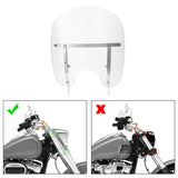 TCMT Low Windscreen Windshield Fit For Harley Softail '00-'17 - TCMT