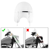 TCMT Front Clear Windscreen Windshield Fit For Harley Softail '00-'17 - TCMT