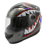 TCMT Gray Shark Youth Kids DOT Full Face Motorcycle Helmet