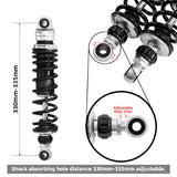 TCMT Remote Reservoir Rear Suspension Shocks Fit For Harley Touring '14-'24