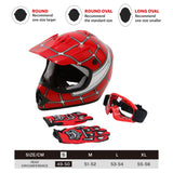 TCMT Red Spider Youth Kids DOT Motocross Off-Road Helmet