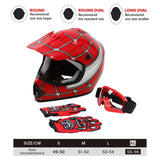 TCMT Red Spider Youth Kids DOT Motocross Off-Road Helmet