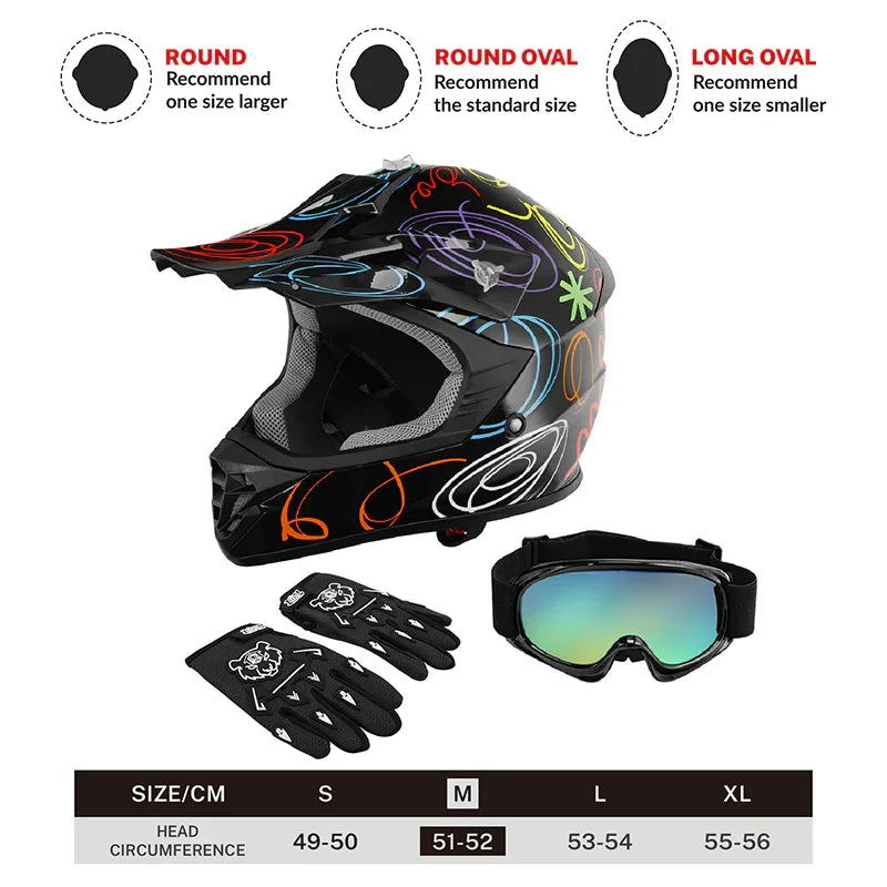 dot youth motorcycle helmet Daytona Retro Blitz Full Face Helmet, 2XL L youth sizes TCMT DOT Kids Motorcycle Helmet,