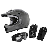 TCMT Carbon Fiber Youth Kids DOT Motocross Off-Road Helmet