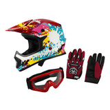 TCMT Doodle Knight DOT Youth Full Face Helmet