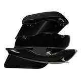 TCMT Vivid Black 5" Stretched Hard Saddlebags 5"x7" CVO Speaker Lids Fit For Harley Touring '14-'24