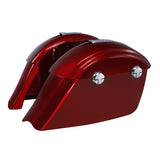 TCMT Hard Saddlebags w/ Electronic Latch Audio Lid Fit For Indian