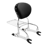 TCMT Passenger Sissy Bar Backrest Luggage Rack with Mounting Spools Fit For Indian '14-'22