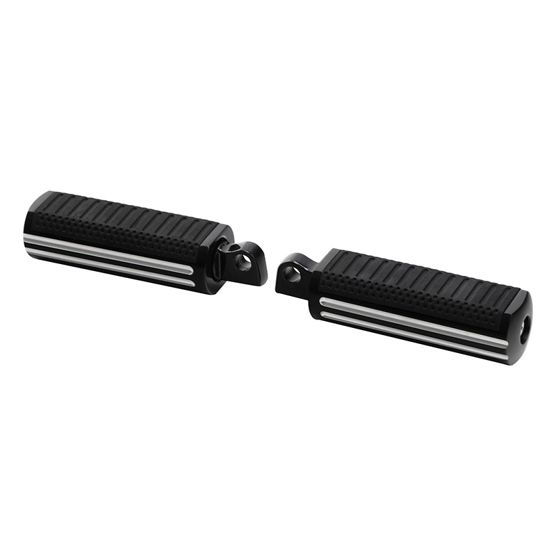 TCMT Black Male Mount Foot Pegs Footrests Fit For Harley Touring