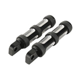 TCMT Black Motorcycle Footpeg FootPegs Rests Fit For Harley