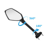 TCMT Rear View Side Mirrors Fit For KAWASAKI NINJA 650R ER6F ER-6F '09-'16 NINJA 400R '10-'14
