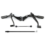 TCMT Poggiapiedi Regolabili Moto 25-35mm – Cromo, In Alluminio E Gomma, Per Harley Sportster, Yamaha V-Star, Honda Shadow E Altre