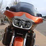 TCMT DOT Dual LED Headlight Assembly Projector Fit For Harley Road Glide '98-'13